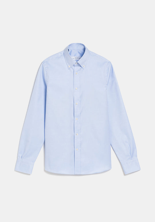 Camisa Oxford Azul Medio