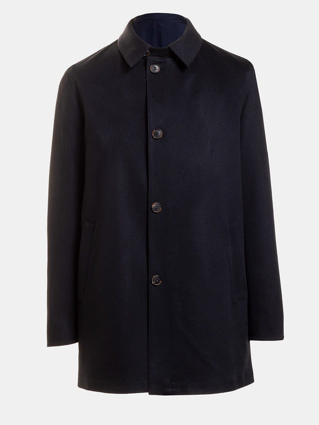 Gabardina Reversible Cashmere Marino