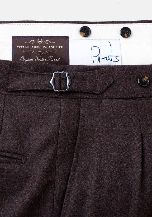 Pantalón Franela Marrón