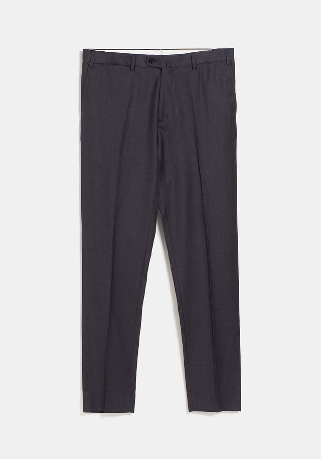Pantalón Lana Gris Marengo Plano Cinturón
