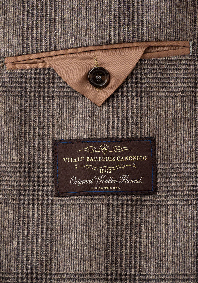 Americana Franela Gales Marrón