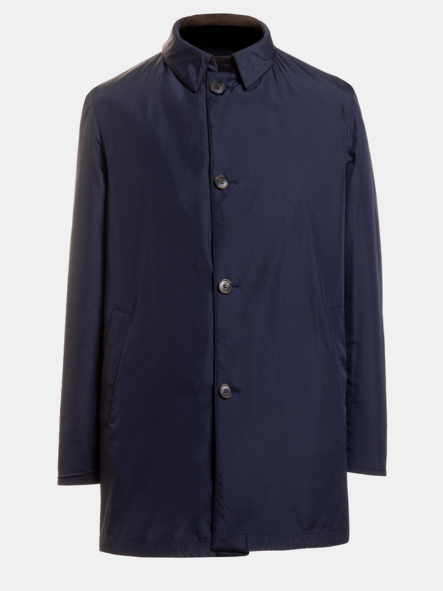 Gabardina Reversible Cashmere Marino