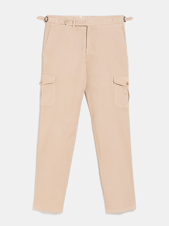 Pantalón Algodón Cargo Beige