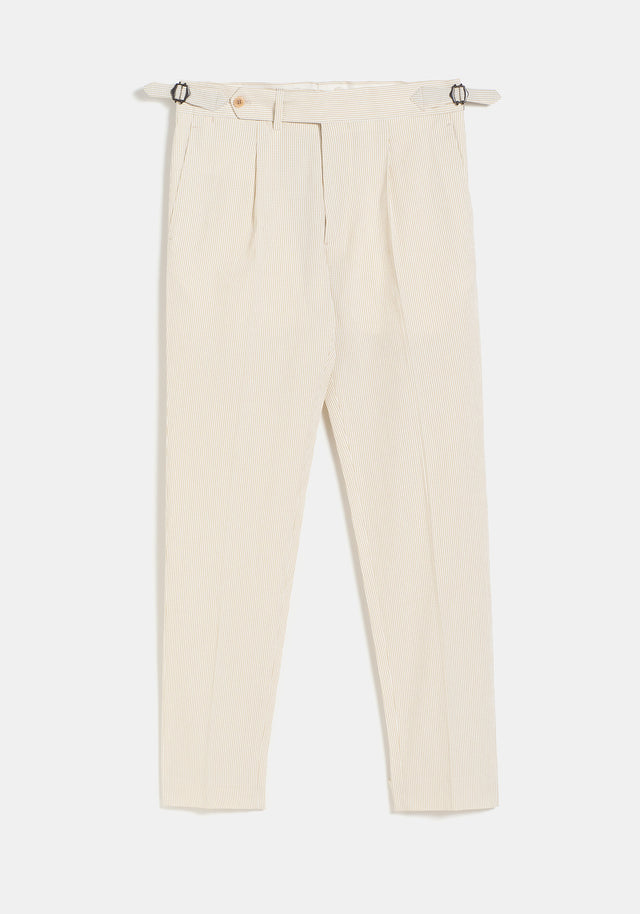 Pantalón Seersucker Beige