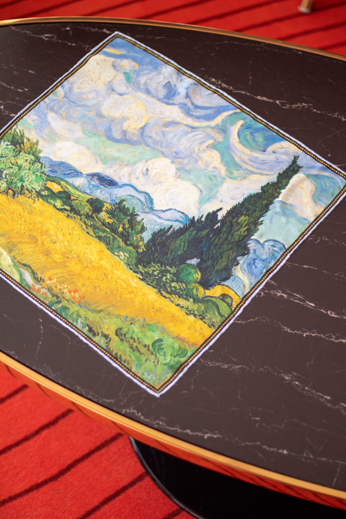 Campo de trigo con cipreses Vincent van Gogh