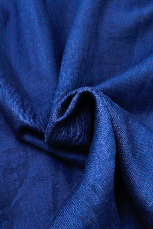 Guayabera Lino Azul Marino