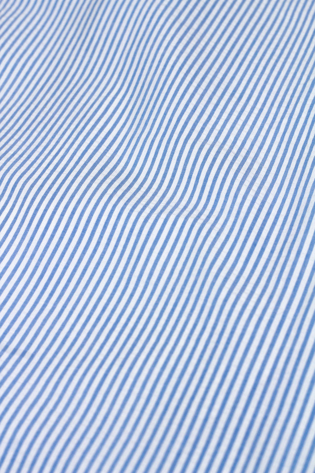 Teba Seersucker Azul Clásica