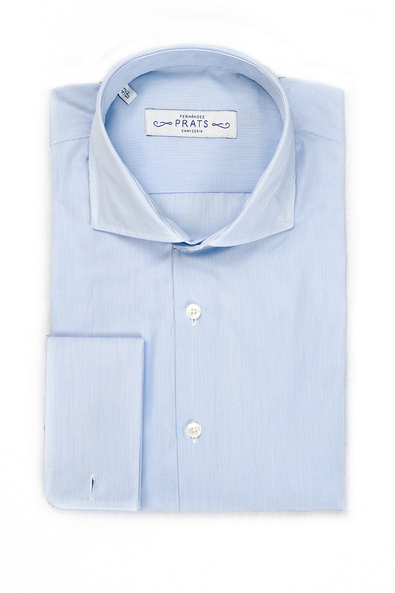 Camisa milrayas azul Gemelo