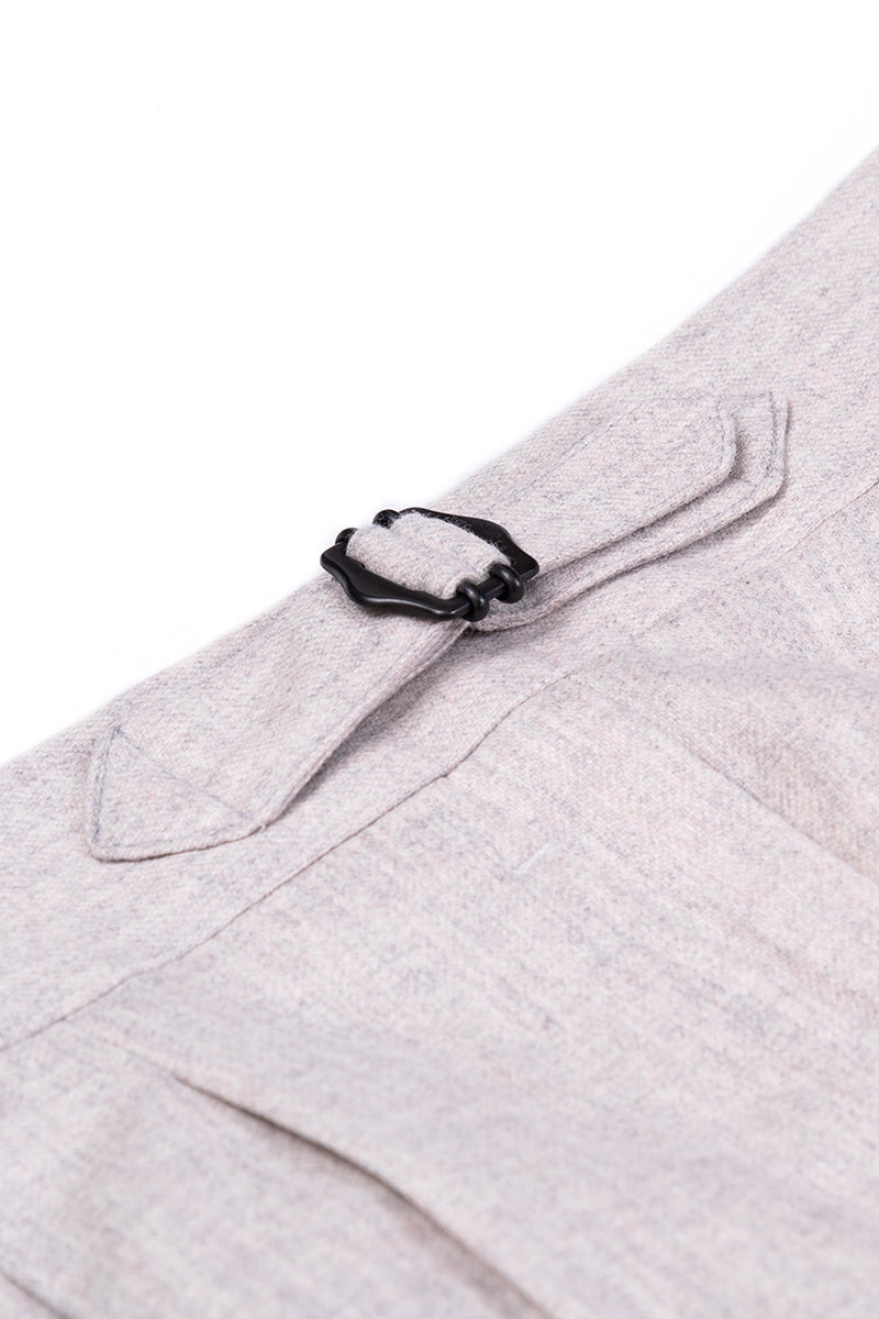 Pantalón franela gris perla