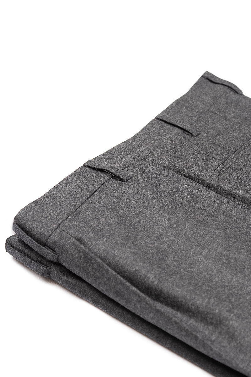 Pantalón franela gris medio