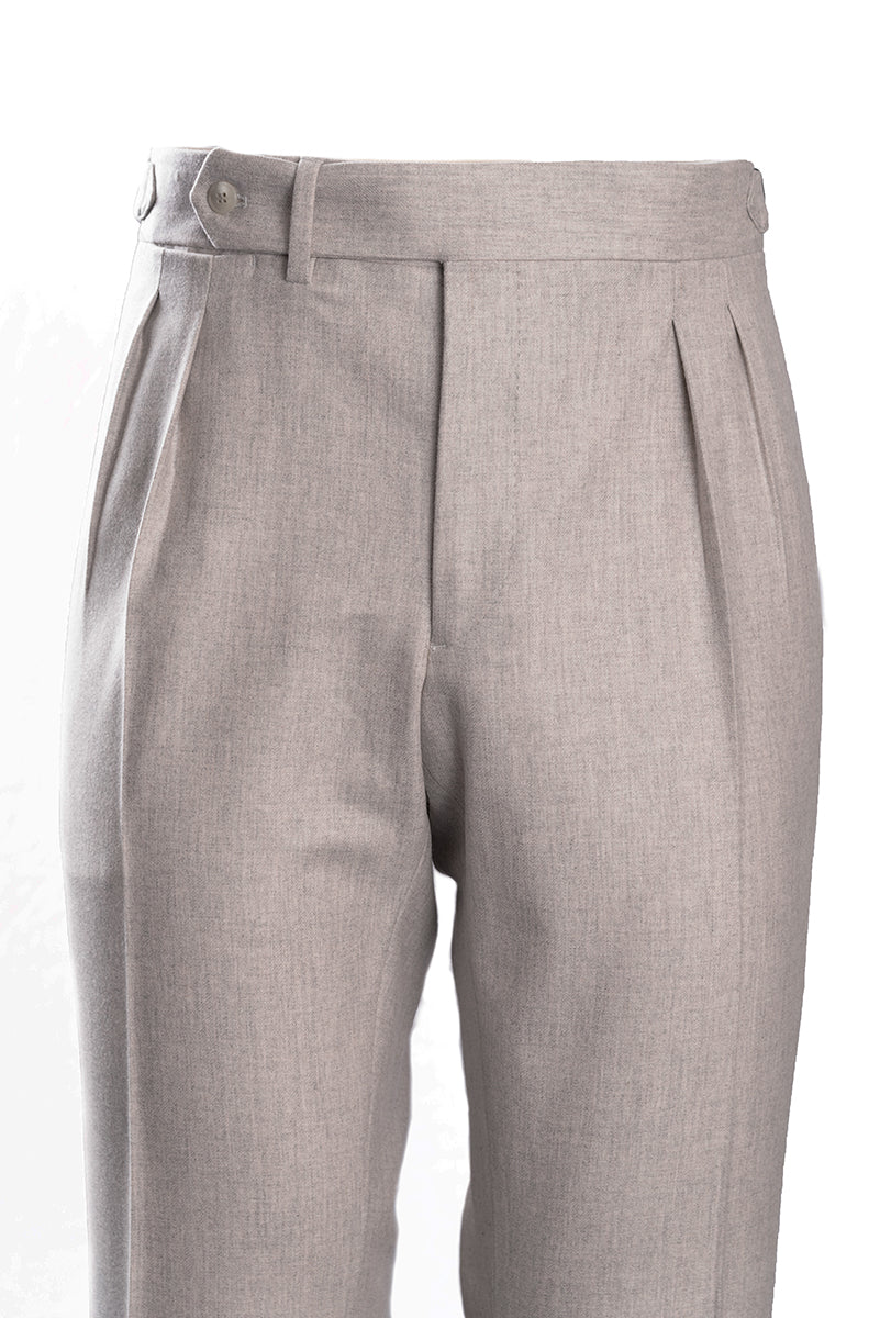 Pantalón franela gris perla