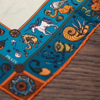 Grutescos azul / naranja