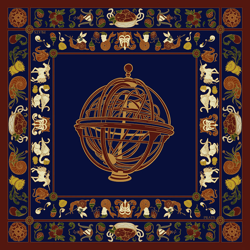 Grutescos azul marino