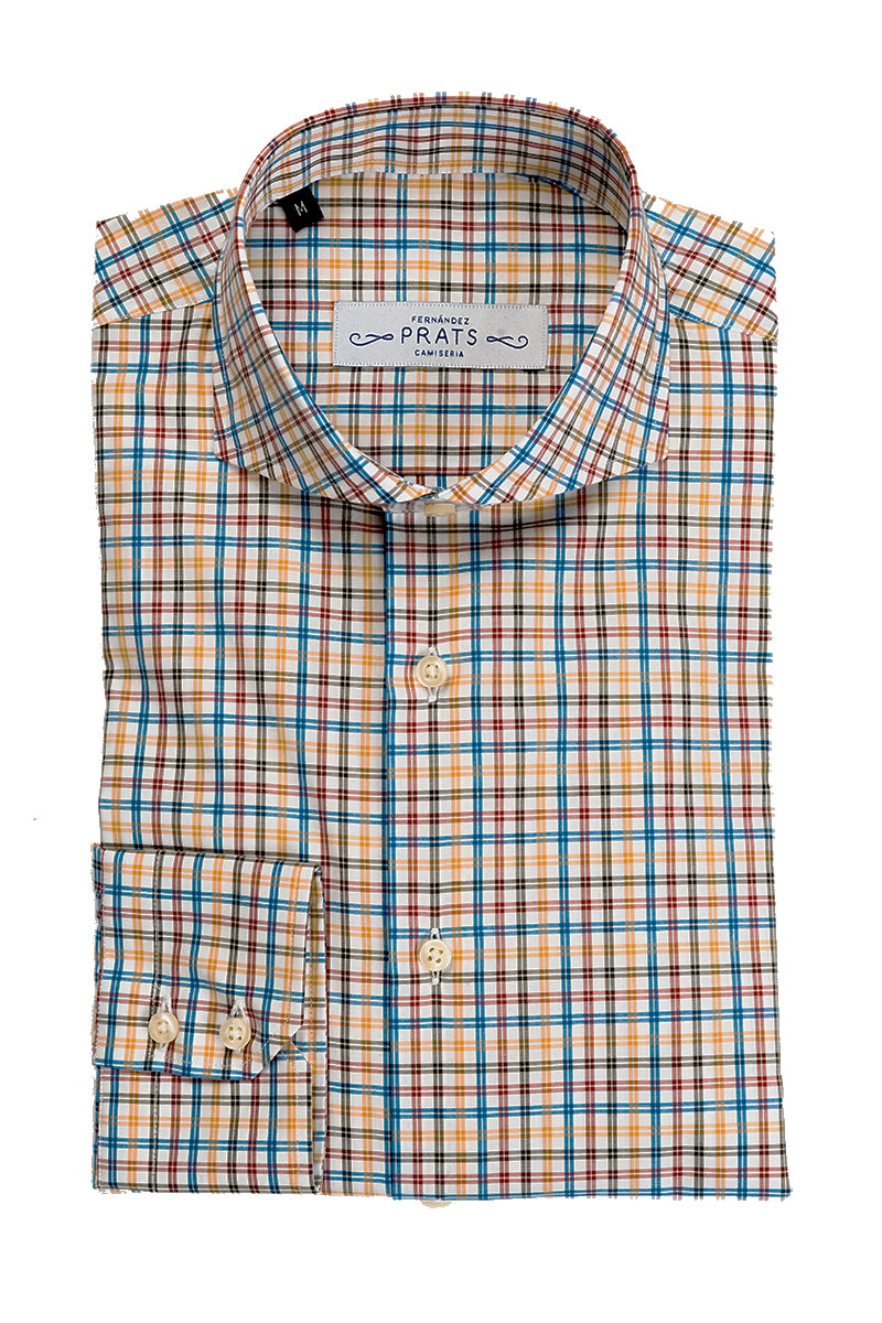 Camisa cuadro multicolor