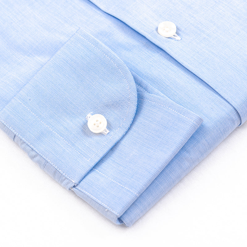 Camisa fil a fil celeste Gemelo