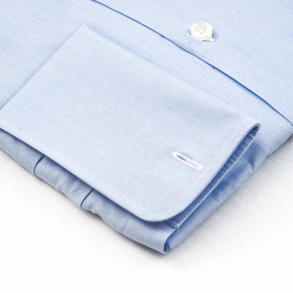 Camisa fil a fil celeste Gemelo